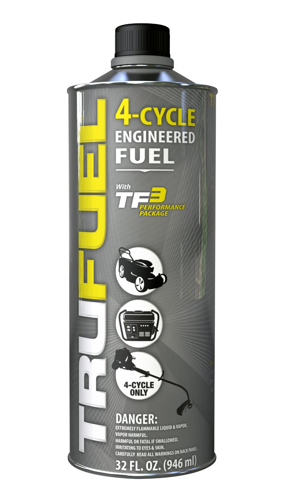 TruFuel 4-Cycle Ethanol-Free Fuel for Outdoor Power Equipment - 32 oz. (Case of 6), Grey (6527238-6PK)