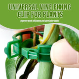 Secured Plastic Plant Clip, 2026 Upgrade Plant Fixing Clips for Climbing Plants Plastic Support for Garden,Reusable Plastic Trellis Clips Tomato Grape Vine Vegetables Plant Fixing Clips (100, White)