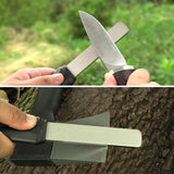 SHARPAL 121N Dual-Grit Diamond Sharpening Stone File Garden Tool Knife Sharpener Coarse 325 / Extra Fine 1200 Grit for Lawn Mower Blade, Axe, Hatchet, Hedge Shears, Chisels, Drills Gifts for Men