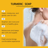 Agicea Turmeric Soap Bar, Lemon Turmeric-Soap Bar for Face and Body, TurmericFace Wash Cleansing Soap for All Skin Types (2)