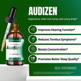 Audizen Tinnitus Drops, Official Audizen Tinnitus Relief for Ringing Ears, Advanced Ear Health Support Supplement Liquid Drops All Natural for Healthy Ringing Ear, Audi Zen Droppers Reviews (2 Pack)