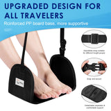 2-Pack Airplane Foot Rest - Portable and Adjustable Airplane Foot Hammock for Plane Travel to Relaxing Your Feet - Office Footrests