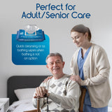 Inspire Adult Wet Wipes, Wash Cloths | Adult Wipes for Incontinence & Cleansing for Elderly, 8"x12" (200 count)