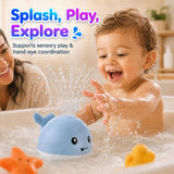 ANGGIKO Baby Bath Toys Light Up Pool Water Toy for Toddlers Babies 1-3 Gift