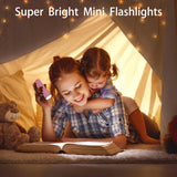 Hilngav 50 Pack 9-LED Mini Flashlight Bulk, Small Multicolor Flashlights with Lanyard, Batteries Included, for Hurricane Supplies Party Favors, Christmas Gifts Stocking Stuffer