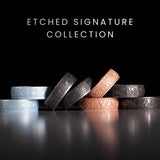 Enso Rings Signature Etched Collection - Classic Etched Silicone Rings - Comfortable and Flexible Design (Flourish - Platinum-Colored, 11)