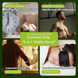 4 in 1 Gummies,Shilajit Gummie,4 in 1 Shilajit Gummies for Men, Vegan & Sugar Free Formula Natural Energy & Vitality Support (1*PCS)