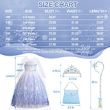 Davvew Princess Dresses for Girls Light Up Princess Costume for Little Girls Christmas Halloween Costume for Kids Toddler