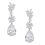 SWEETV Marquise Wedding Earrings for Brides, Bridesmaids