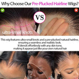 30 Inch 13X6 Lace Front Wigs Human Hair 180 Density Body Wave Lace Front Wigs Pre Plucked Brazilian 13x6 HD Lace Frontal Wigs Glueless Wigs Human Hair Wig For Women