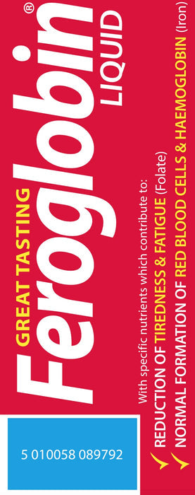 Feroglobin Gentle Iron and Nutrient Liquid - Reduce Tiredness and Fatigue | Maintain Health and Vitality | Natural Iron Source