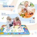 Water Doodle Mat - Kids Color Painting Toy, Gift Set for Toddlers 2-7