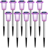 DenicMic Solar Halloween Lights Outdoor Waterproof 10 Pack Halloween Decor
