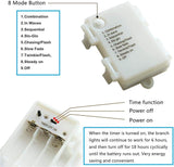 2 Pack Lighted Prelit Twig Tree Branches Lights with Timer, Battery Operated, Christmas Holiday Decorative Sticks Vase Filler for Home Decoration (31inch)