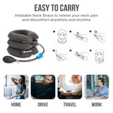 Branfit Cervical Neck Traction Device Pro - Adjustable Neck Support and Neck Stretcher for Spine Alignment and Neck Pain Relief