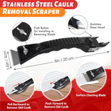 Caulk Gun Kit, Smooth Silicone Caulking Gun and Caulk Remover Tool, Sealant Finishing Tool Grout Scraper for Kitchen Bathroom Window Sink Joint, All in One with Gift Box