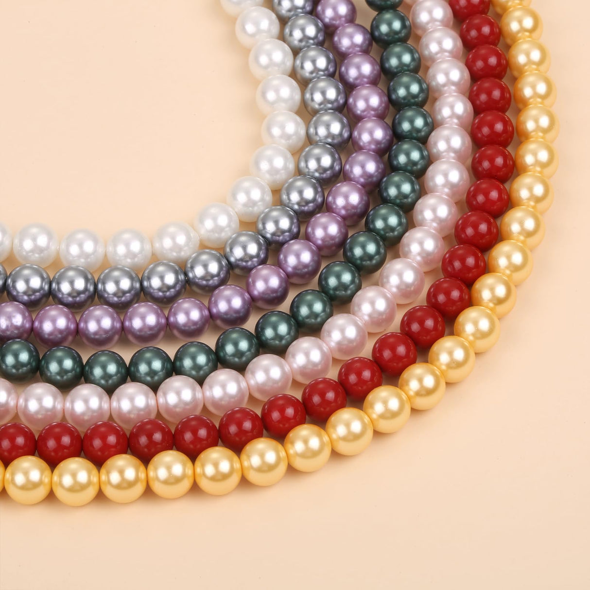 Pttozan Pearl Necklaces for Women,8mm White Pearl Necklace and Earring Bracelet Jewelry Set for Women Men Wedding Birthday Valentine Christmas Day Gifts