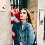 4th of July American Flag Dangle Earrings for Women Patriotic Jewelry
