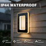 ISUNMEA 6.7 Inch Solar Lighted House Numbers for Outside, Light Up Waterproof LED Address Signs for Houses, Backlit Illuminated Exterior Modern House Numbers Light (0-Black, 6.7IN)