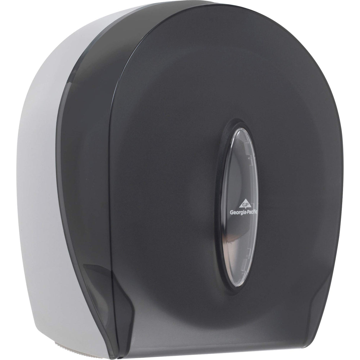 Georgia-Pacific Single-Roll Jumbo Toilet Paper Dispenser by GP PRO (Georgia-Pacific), Translucent Smoke, 59009, 10.610" W x 5.390" D x 11.290" H