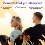 ZENKEYZ Shoulder Brace for Women & Men, Torn Rotator Cuff Shoulder Support, Neoprene Shoulders Compression Sleeve - Injury Pain Relief Arm Sleeves for Men & Women, Left & Right (Black, 2XL)