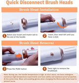 Hair Dryer Brush, 5 in 1 Multi Hair Styler,110,000 RPM High-Speed Negative Ionic Hair Dryer Fast Drying, Professional Blow Dryer Brush for Curling Volumizing Straightening Waves Styling, Salon Tools