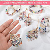 Highergo 8 Pcs Jewelry Sets Women Necklace Earrings Bracelet,Colorful