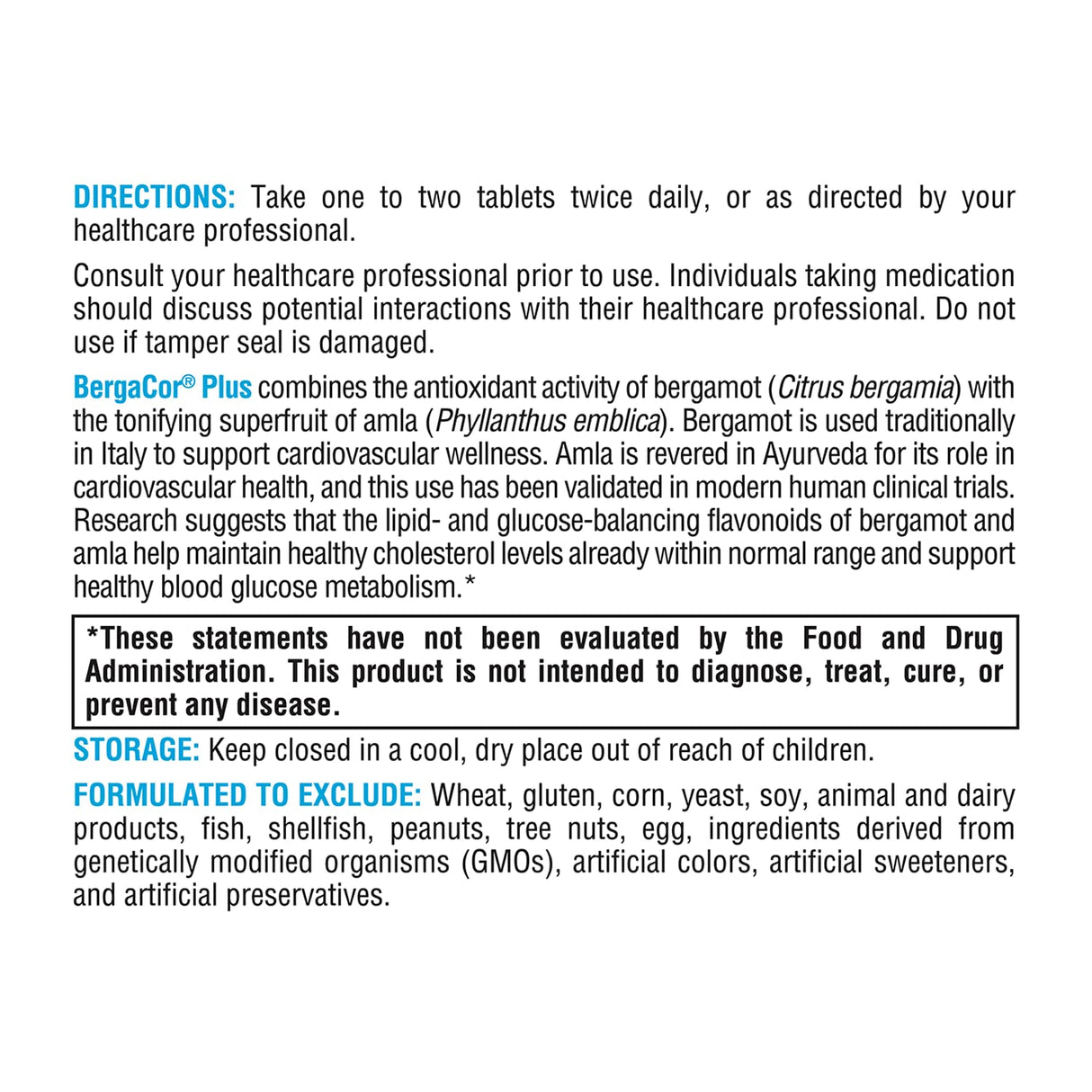 XYMOGEN BergaCor Plus - Bergamot Supplement - Polyphenols to Support Cardiovascular Health + Help Maintain Healthy Cholesterol Levels Already Within Normal Range (60 Tablets)