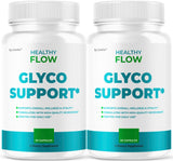 (2 Pack) Healthy Flow Capsules - Official HealthyFlow Supplement Support Premium Pills - All Natural Ingredients Healthy Levels, Healthyflow Advanced Formula Pastillas, 60 Capsules for 2 Months