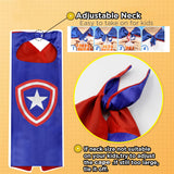 KARAZZO Kids Capes Set and Wristbands Boys Costumes for Halloween Christmas Cosplay Dress Up (5-PACK CAPES SET)