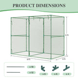 BPS Crop Cages for Garden Plant, 8x4x6 Ft Plant Netting Protection Tent with Zippered Door for Plants, Raised Garden Bed Cover with Frame for Vegetables, Fruits and Flowers