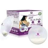 Mommyz Love Breast Shells & Milk Catcher for Breastfeeding No Plugs - Breast Milk Catcher to Relieve & Protect Cracked Sore & Engorged Nipples - Breast Shells Milk Collector for Leaking Milk (2 Pack)