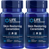 Life Extension Skin Restoring Ceramides, 30 Liquid Vegetarian Capsules (Pack of 2)