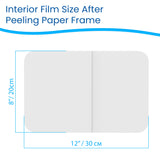 Houseables Waterproof Bandages, Transparent Film Dressing, Waterproof Bandages Post Surgical, Wound Covers for Showering, Swimming Tattoo Cover, After Surgery Protector, Clear, Large, 8x12, 10 Pack