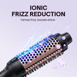 Wavytalk Updated Version Thermal Brush for Blowout Look, Blowout Express 1.5 Inch Ionic Thermal Round Brush Makes Hair Smoother Get Natural Curls, Dual Voltage, Easy to Use