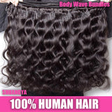 Human Hair Bundles Body Wave 20 22 24 26 Inch 4 Bundles 12A Human Hair Extensions 100% Unprocessed Brazilian Virgin Human Hair Deals Quick Weave Bundles Curly Wave Hair Natural Black Color