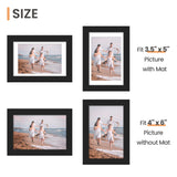 upsimples 4x6 Picture Frame, Photo Collage Wall Decor Set of 10, Black