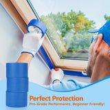 NEOACT 3 Rolls Blue Painters Tape 3 Inches,55 Yards Masking Tape No Residue Blue Tape Wide Roll for Wall Painting,Home Improvement,Packing,DIY Craft Arts