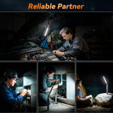 Ruboliy 2Pack Magnetic Rechargeable LED Work Light/Flashlight for Mechanics