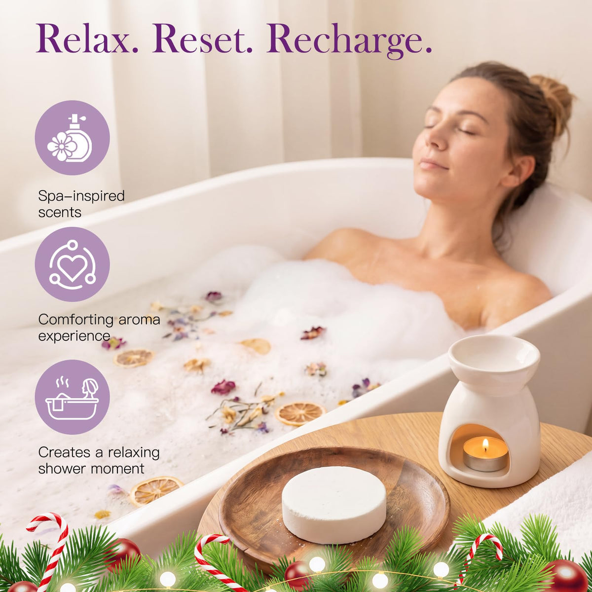 Advent Calendar 2026 Shower Steamers - 24 Pack Shower Steamers Aromatherapy