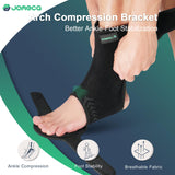 JOMECA Drop Foot Brace with Arch Support Adjustable AFO Foot Orthosis Brace for Walking, Relieve the Instability of Lower Limbs by MS, TBI, Stroke, Cerebral Palsy, Fracture FSA or HSA Eligible (Left, Large)