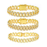 Jacruces 14K Gold Plated Ankle Bracelets for Women Cuban Link Anklets Plus Size Ankle Bracelet Layered Link Anklet Set Rhinestone Bling Anklets Jewelry for Women Gift Set