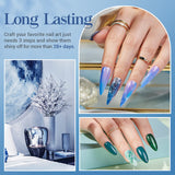 AZUREBEAUTY 31 Pcs Dip Powder Nail Kit Starter 20 Colors Glitter Nude Green Mermaid Serie Dip Powders Liquid Set with Base Top Coat Activator French Nails Art Manicure DIY Salon Christmas Gift