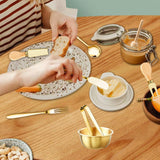 48 Pcs Charcuterie Boards Accessories Butter Spreader Knives Set Stainless Steel Cheese Mini Serving Tongs Spoons Forks Dipping Bowls Toothpick Flags Utensils for Pastry Making Wedding Christmas(Gold)