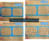 Beileshi Rechargeable Head-Mounted Magnifier with LED Light, Headband Double Lens Illuminated Reading Magnifier Loupe Jewelry Visor Opitcal Glass Binocular Magnifier with Lens -1.5X 2X 2.5X 3.5X