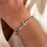 Friend Birthday Gifts for Women, Adjustable Spiritual Cross Bracelet