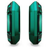 Swarovski Lucent Small Hoop Earrings, Green Octagon-Shaped Crystals, Part of the Swarovski Lucent Collection