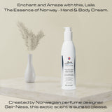 Geir Ness Laila Hand & Body Cream - Skin Moisturizing and Nourishing Formula for Soft and Smooth Hands - Vitamin A & E, Aloe Vera and Honey Extract