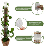 Jegu Self-Watering Moss Pole Plastic, 18.8 Inch Monstera Plant Support