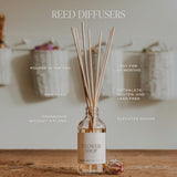 Sweet Water Decor Christmas Reed Diffuser Set - Fresh Cut Trees, Orange, and Cloves Holiday Reed Diffuser for Home with Long Lasting Fragrance - Non-Toxic Oil Reed Diffuser Made in The USA